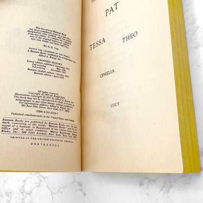 Danny the Champion of the World by Roald Dahl [FIRST MASS MARKET PRINTING] 1979 • Bantam