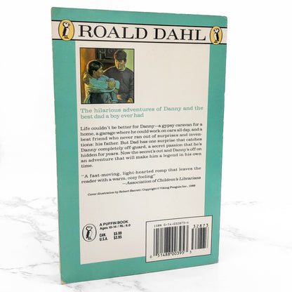 Danny the Champion of the World by Roald Dahl [TRADE PAPERBACK] 1988 • Puffin Books