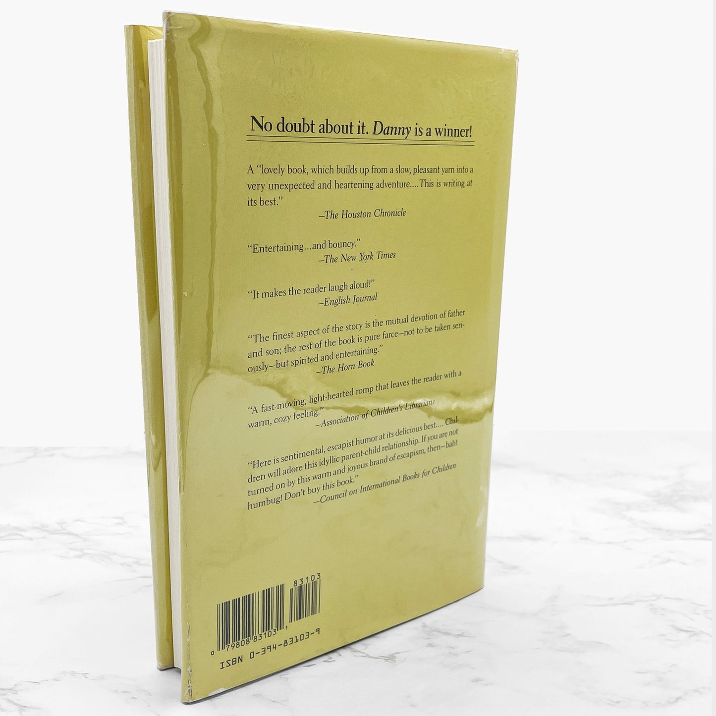 Danny the Champion of the World by Roald Dahl [FIRST EDITION • SECOND STATE] 1989 • 6th Printing • Knopf