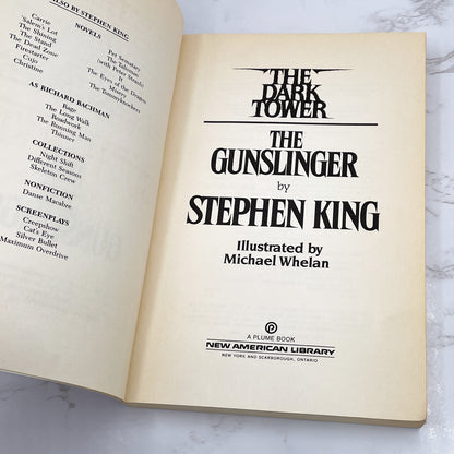 The Dark Tower I: The Gunslinger by Stephen King [FIRST PLUME PRINTING] 1988