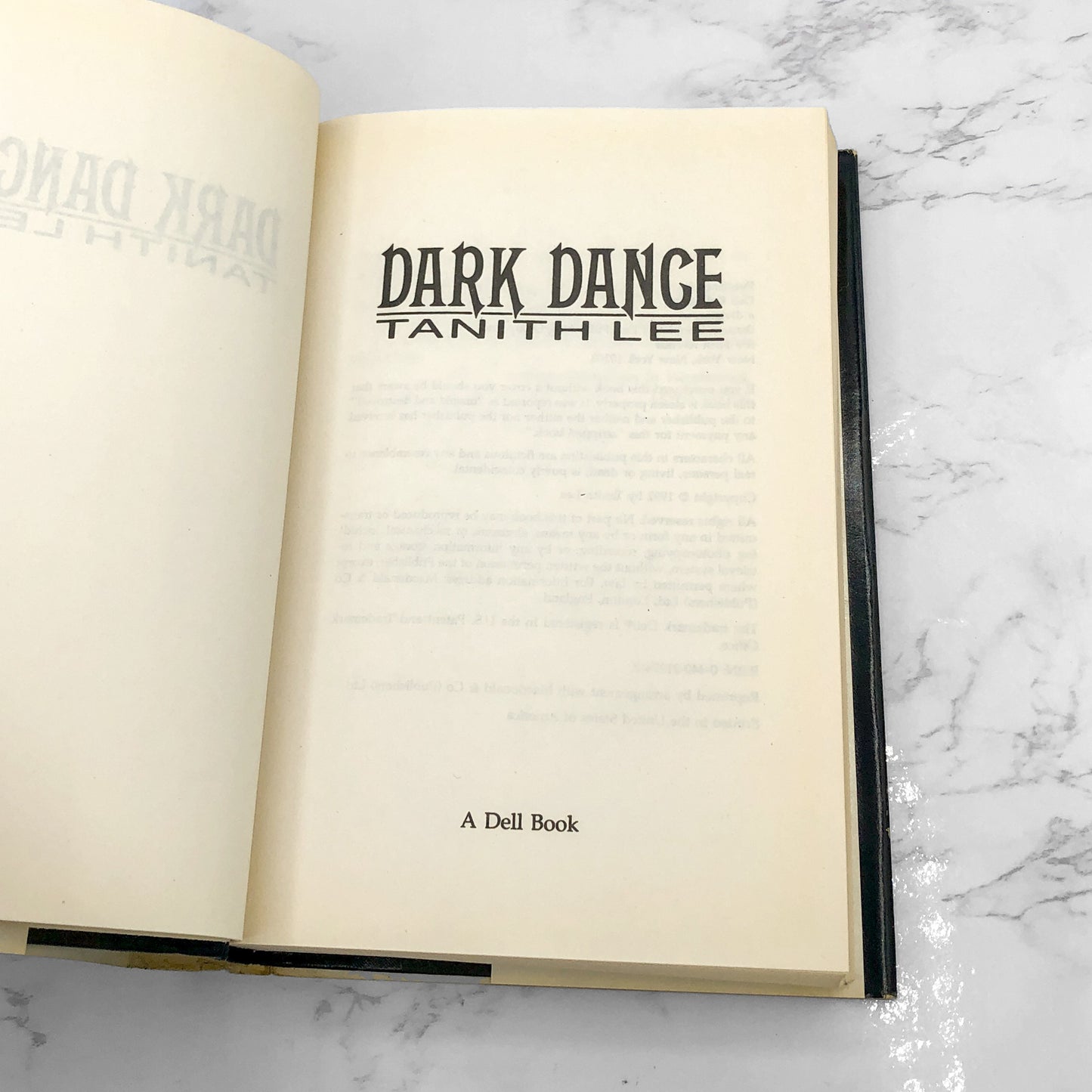 Dark Dance by Tanith Lee [FIRST HARDCOVER EDITION] 1992 • Dell
