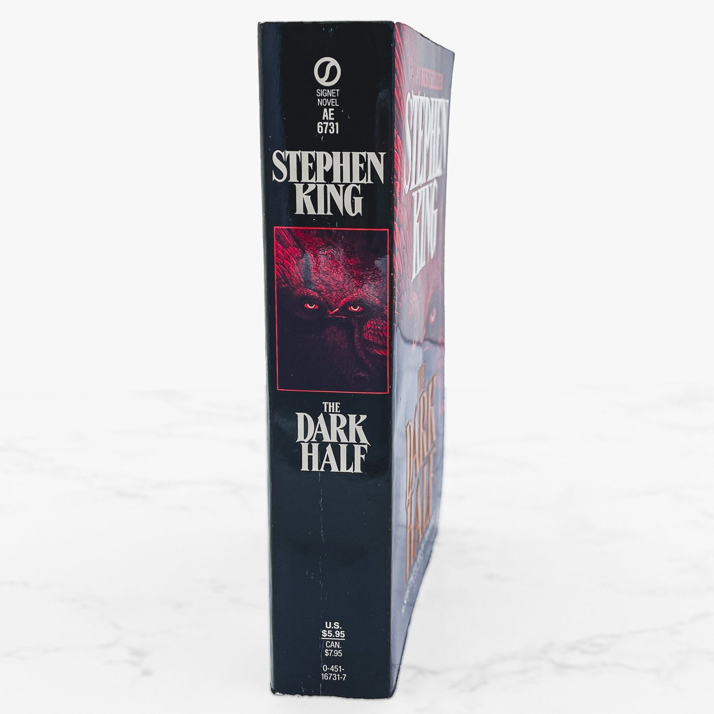 The Dark Half by Stephen King [FIRST PAPERBACK PRINTING] 1990 • Signet