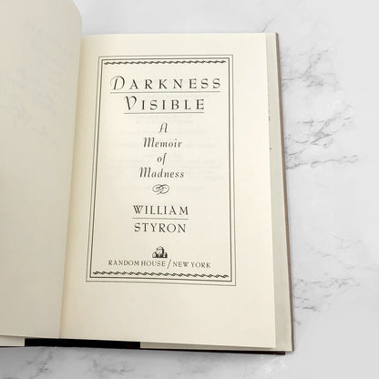 Darkness Visible: A Memoir of Madness by William Styron SIGNED! [FIRST EDITION] 1990 • Random House