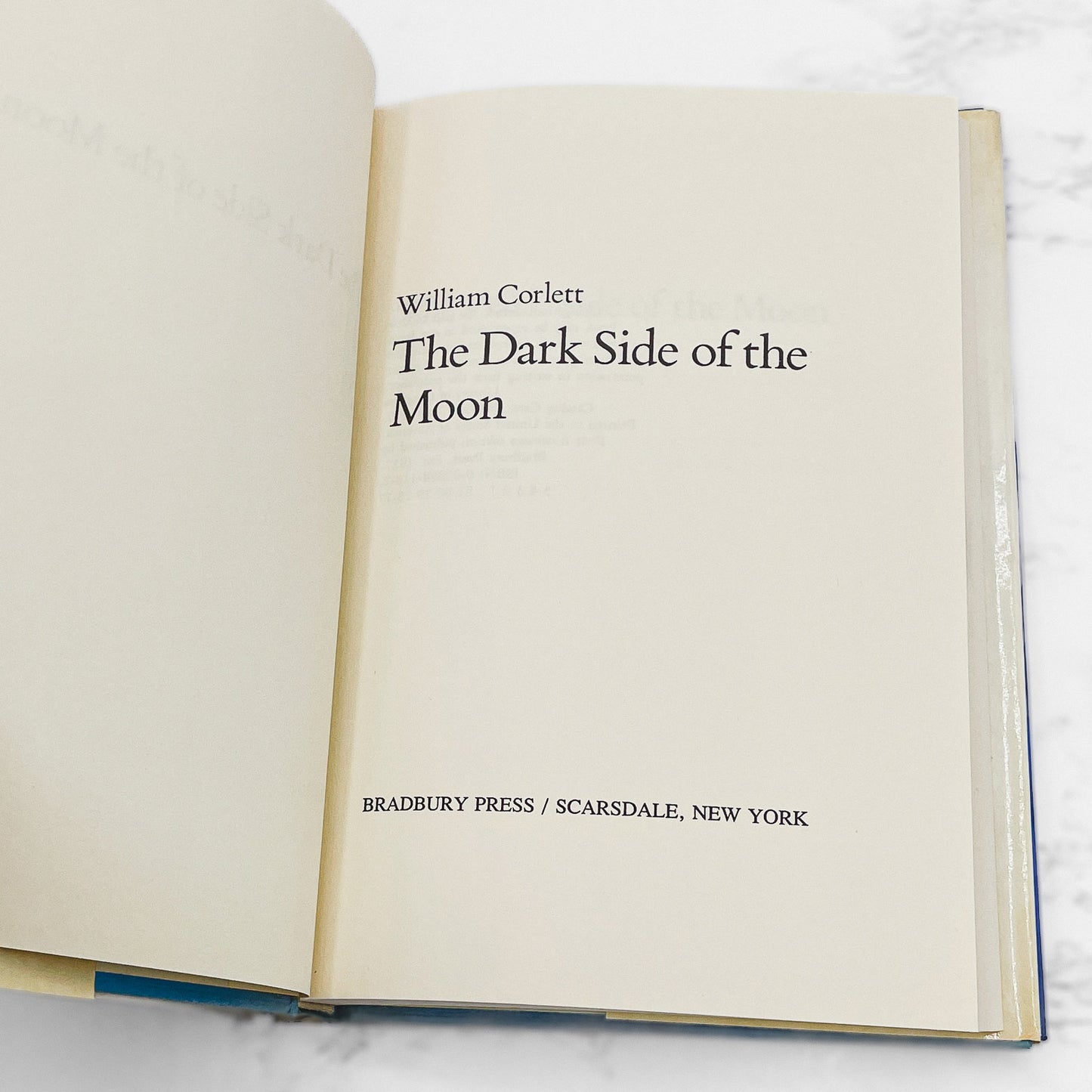 The Dark Side of the Moon by William Corlett [FIRST EDITION] 1977 • Bradbury Press
