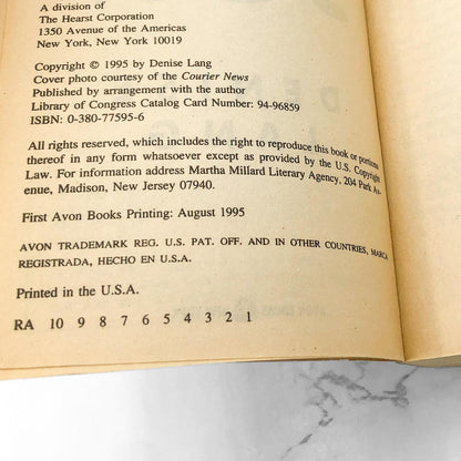 The Dark Son by Denise Lang [FIRST PAPERBACK PRINTING] 1995 • Avon True Crime