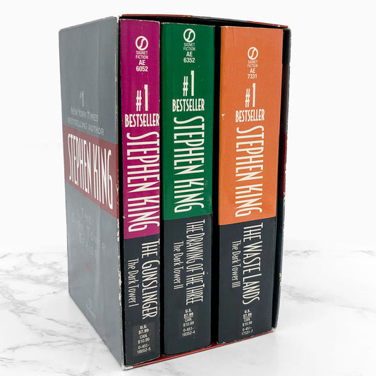 The Dark Tower #1-3 by Stephen King [PAPERBACK BOX SET] 1997 • Signet