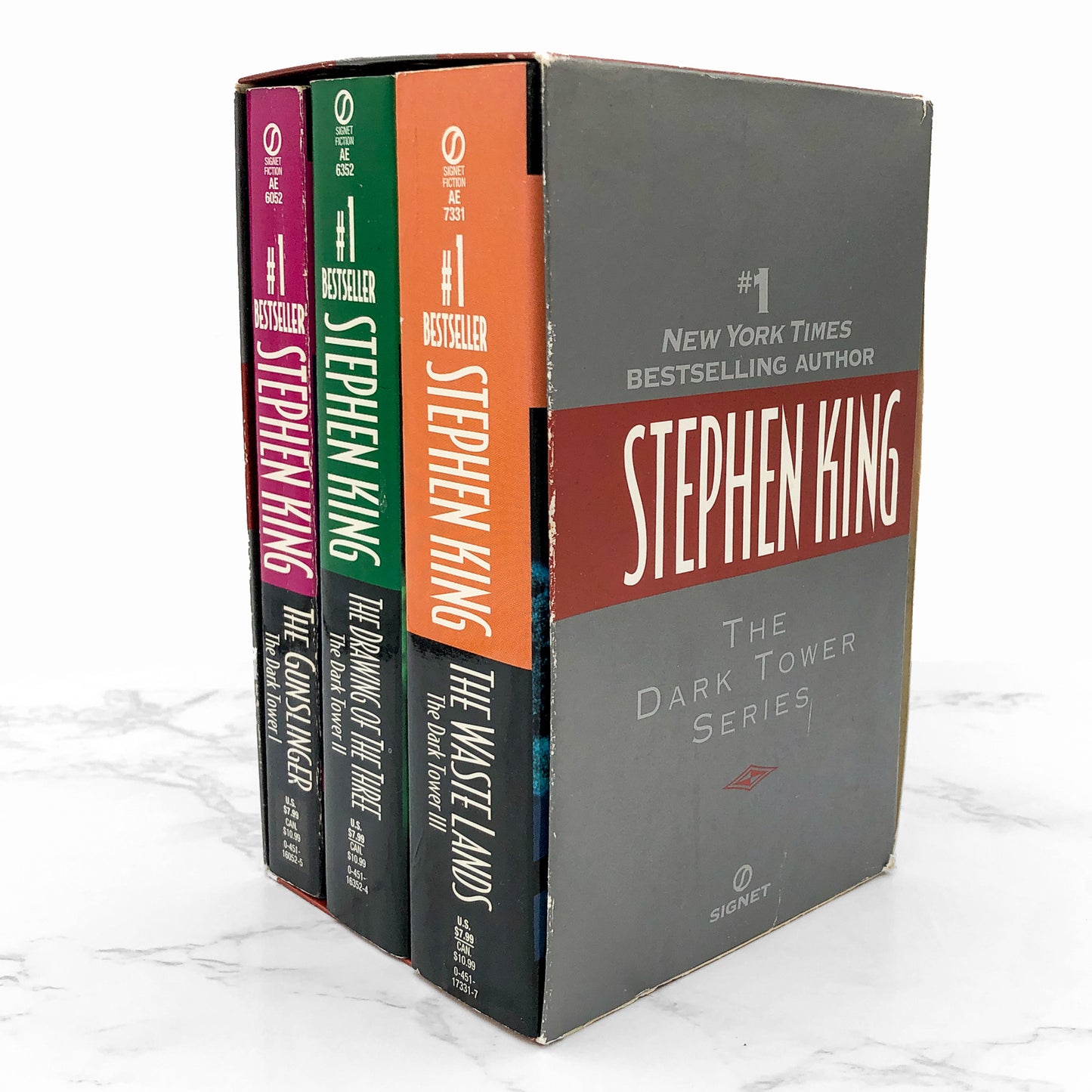 The Dark Tower #1-3 by Stephen King [PAPERBACK BOX SET] 1997 • Signet