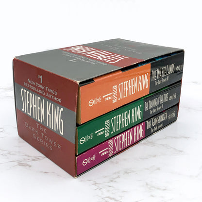 The Dark Tower #1-3 by Stephen King [PAPERBACK BOX SET] 1997 • Signet