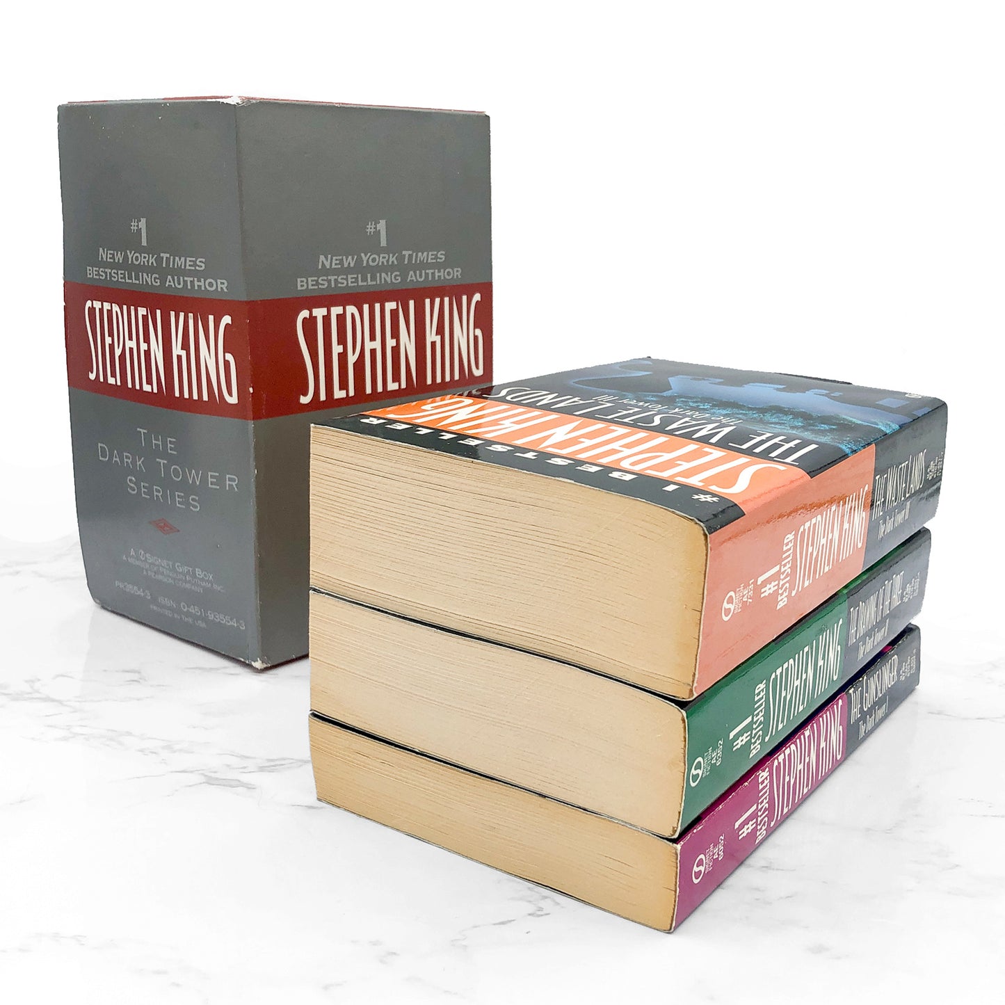 The Dark Tower #1-3 by Stephen King [PAPERBACK BOX SET] 1997 • Signet