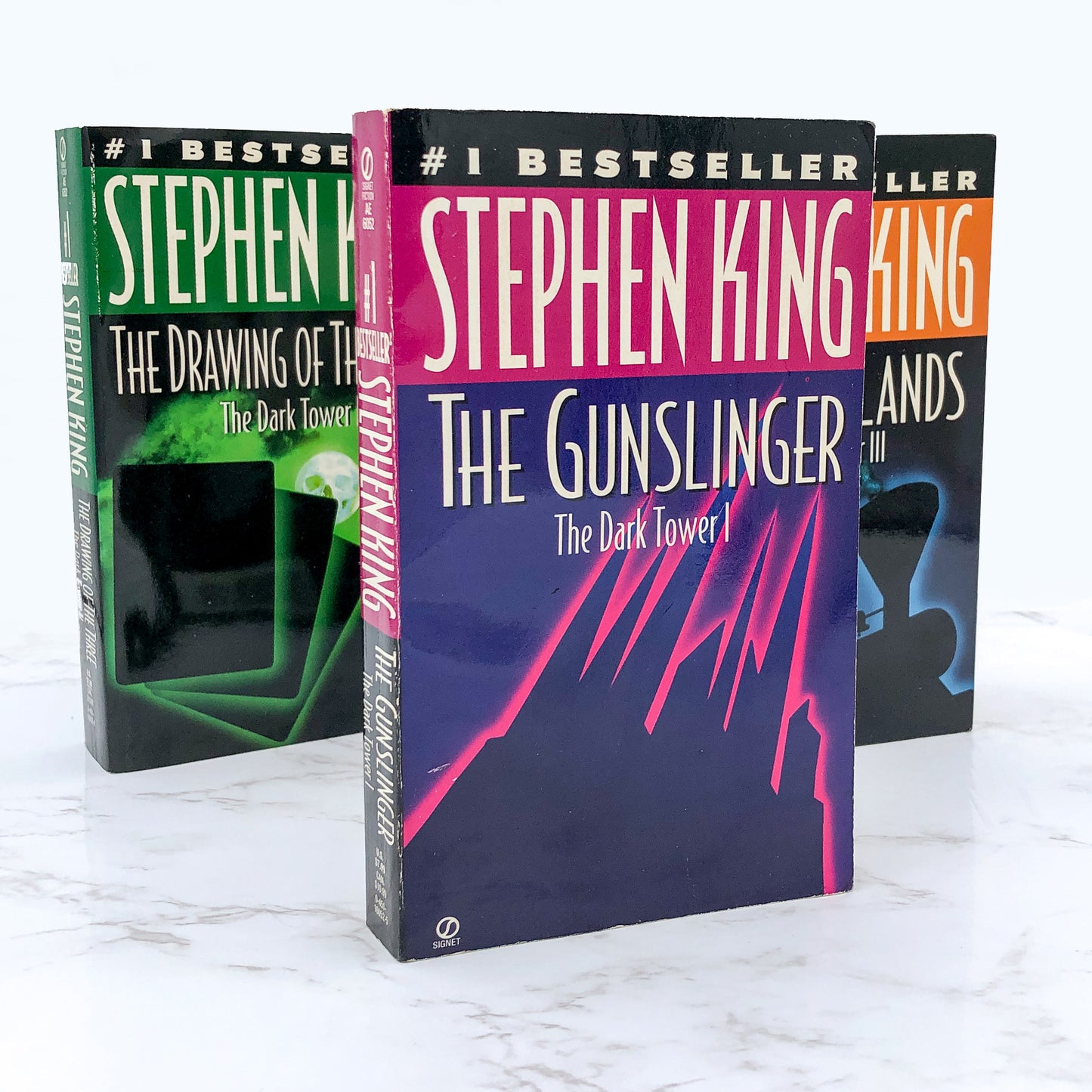 The Dark Tower #1-3 by Stephen King [PAPERBACK BOX SET] 1997 • Signet