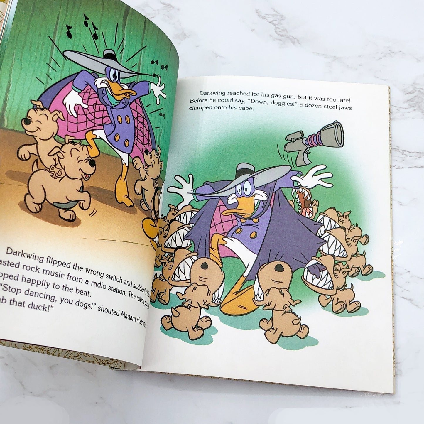 Disney's Darkwing Duck: The Silly Canine Caper by Justine Korman [FIRST EDITION] 1992 • A Little Golden Book