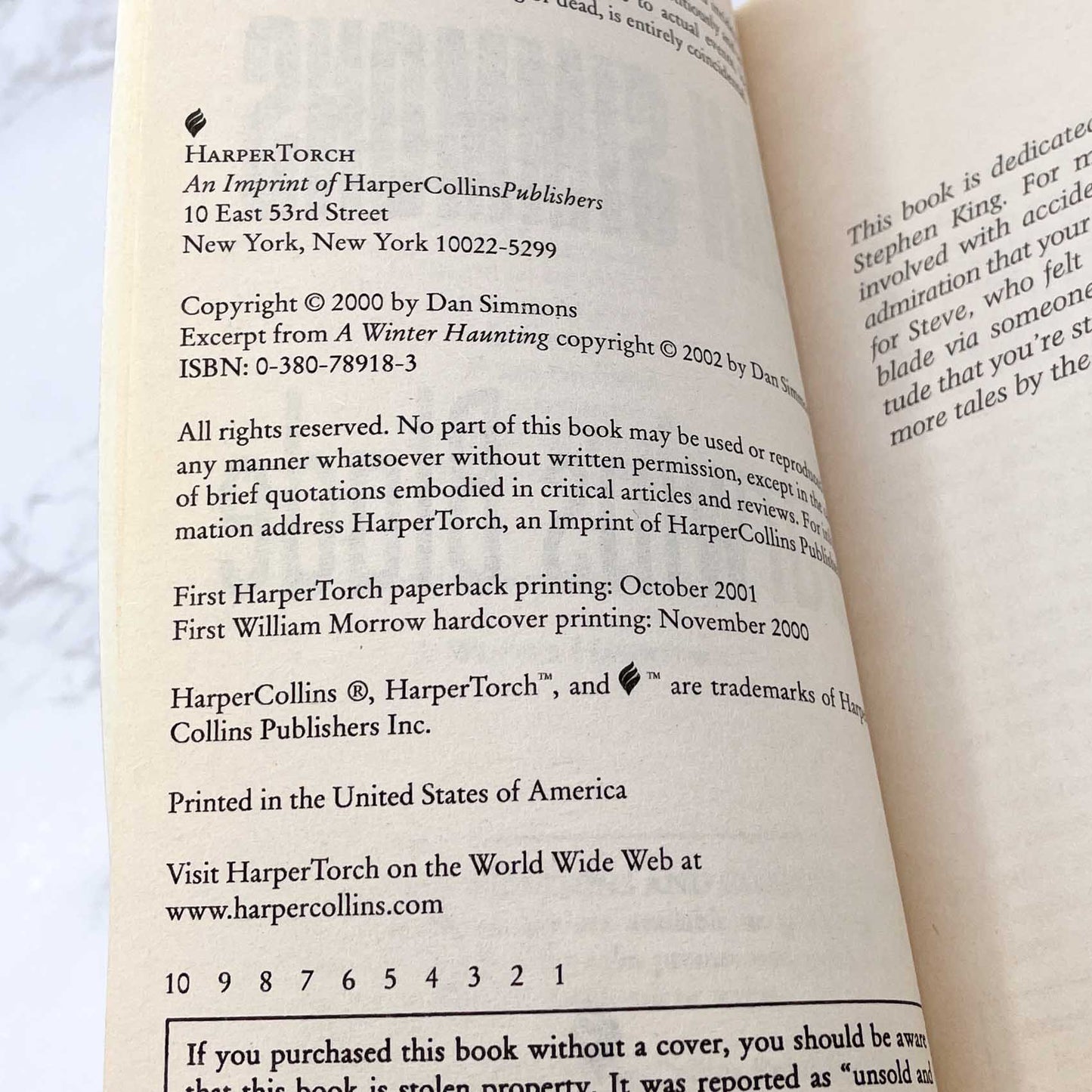 Darwin's Blade by Dan Simmons [FIRST PAPERBACK PRINTING] 2001 • Harper