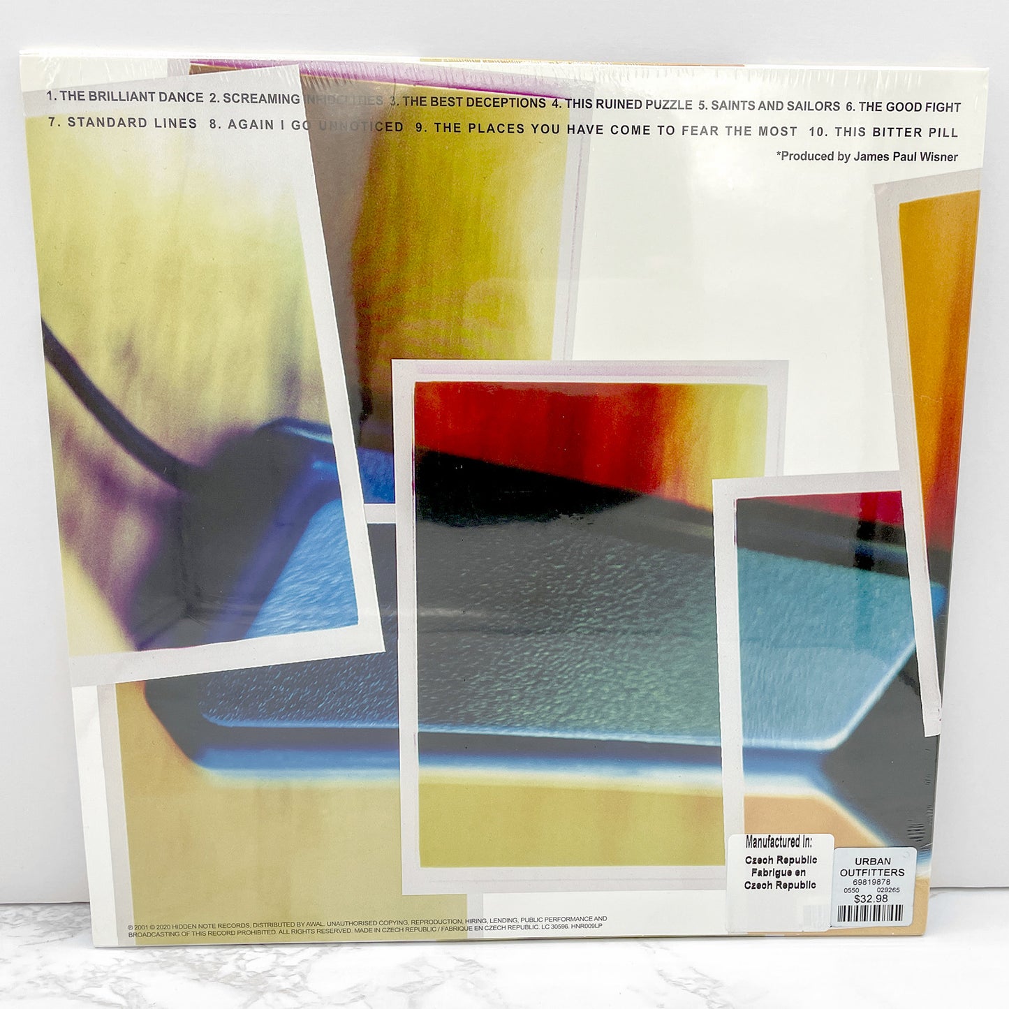 Dashboard Confessional • The Places You Have Come to Fear the Most [VINYL LP] 2022 Re-issue • Blue Moon Vinyl • Hidden Note