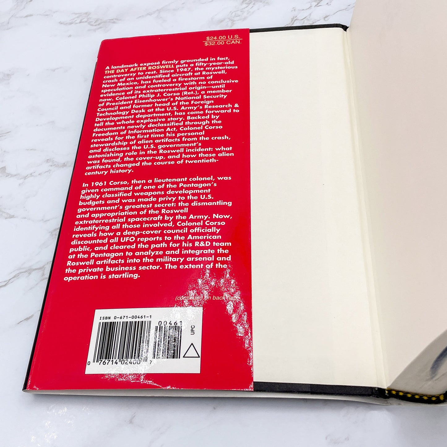 The Day After Roswell by Colonel Philip J Corso & William J Birnes [FIRST EDITION] 1997