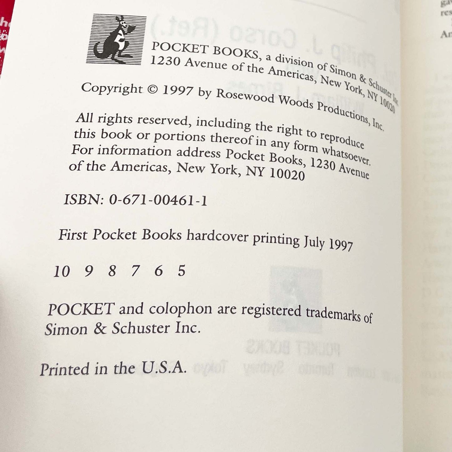 The Day After Roswell by Colonel Philip J Corso & William J Birnes [FIRST EDITION] 1997