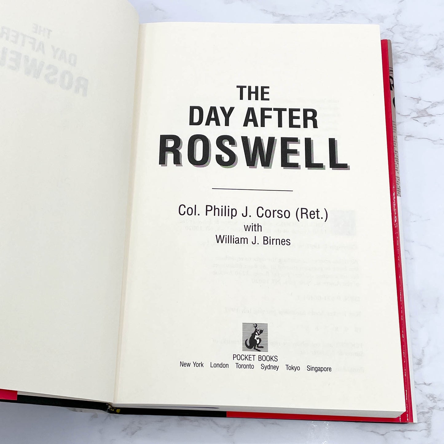 The Day After Roswell by Colonel Philip J Corso & William J Birnes [FIRST EDITION] 1997