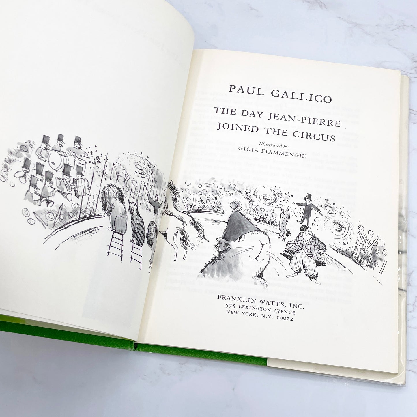 The Day Jean-Pierre Joined The Circus by Paul Gallico [U.S. FIRST EDITION] 1970 • Franklin Watts