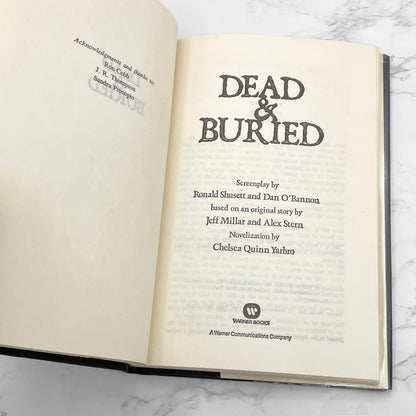 Dead & Buried by Chelsea Quinn Yarbro [FIRST HARDCOVER EDITION] BCE • 1980 • Warner Books