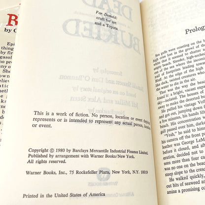 Dead & Buried by Chelsea Quinn Yarbro [FIRST HARDCOVER EDITION] BCE • 1980 • Warner Books