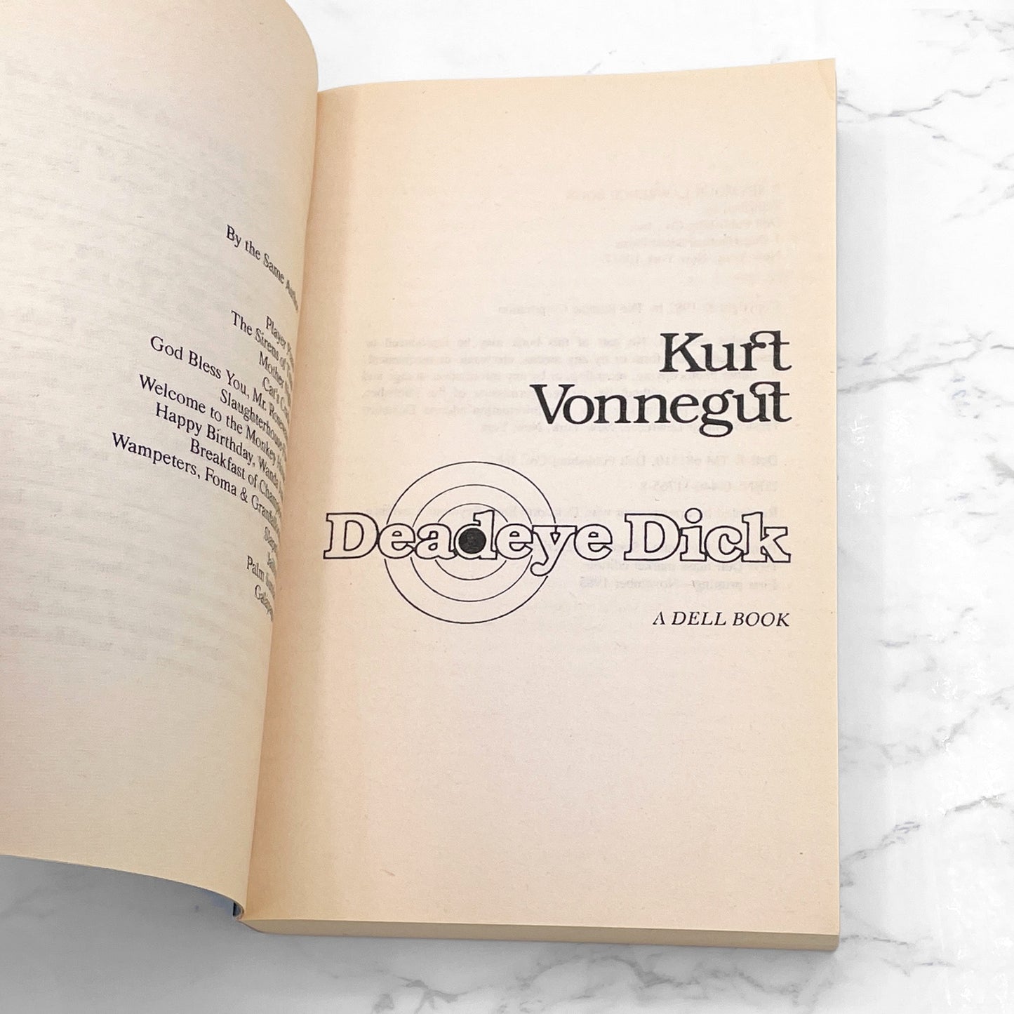 Deadeye Dick by Kurt Vonnegut [1985 PAPERBACK] • First Dell Printing!