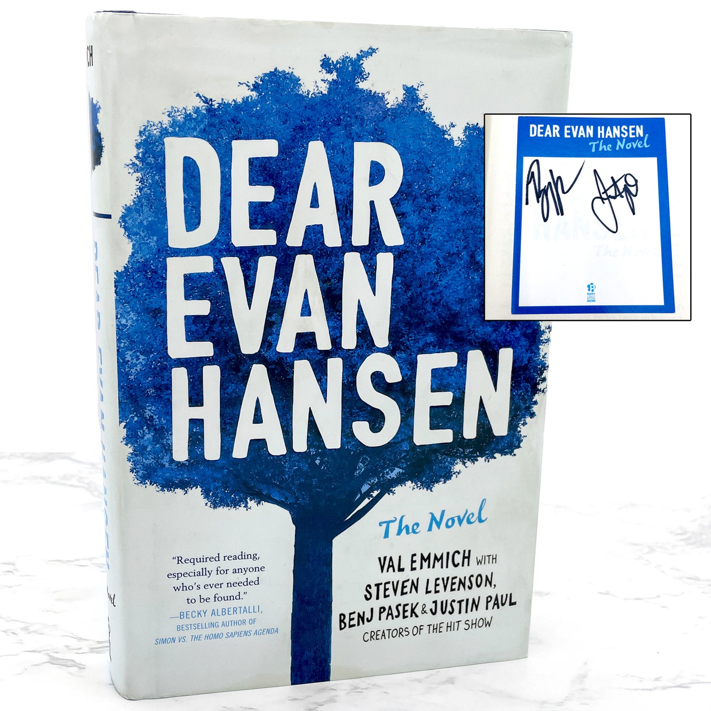 Dear Evan Hansen: A Novel by Val Emmich & Steven Levenson SIGNED! x2 [FIRST EDITION] 2018 • Doubleday