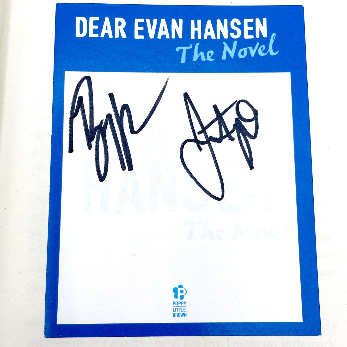 Dear Evan Hansen: A Novel by Val Emmich & Steven Levenson SIGNED! x2 [FIRST EDITION] 2018 • Doubleday