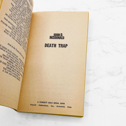 Death Trap by John D. MacDonald [1960 PAPERBACK] • Fawcett Gold Medal