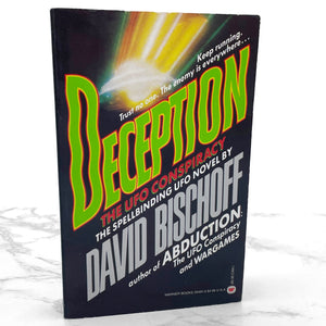 Deception: The UFO Conspiracy by David Bischoff [FIRST EDITION PAPERBACK] 1991 • Warner Books