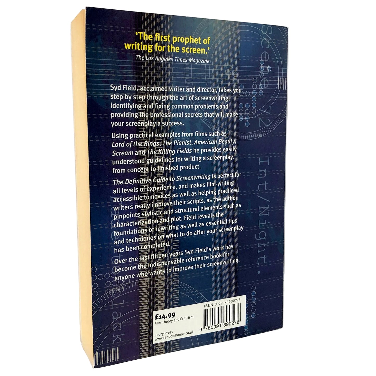 The Definitive Guide to Screenwriting by Syd Field [U.K. FIRST EDITION] 2003 • Ebury