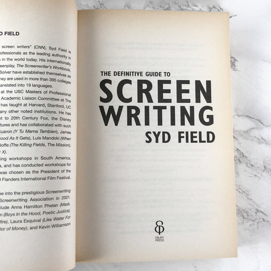 The Definitive Guide to Screenwriting by Syd Field [U.K. FIRST EDITION] 2003 • Ebury