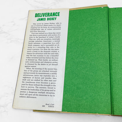 Deliverance by James Dickey [FIRST BOOK CLUB EDITION] 1970 • Houghton Mifflin