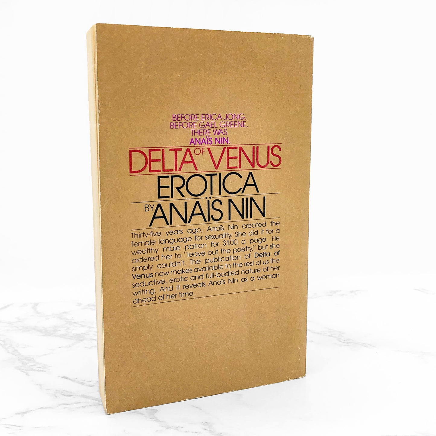 Delta of Venus: Erotica by Anaïs Nin [FIRST PAPERBACK EDITION] 1978 • Bantam