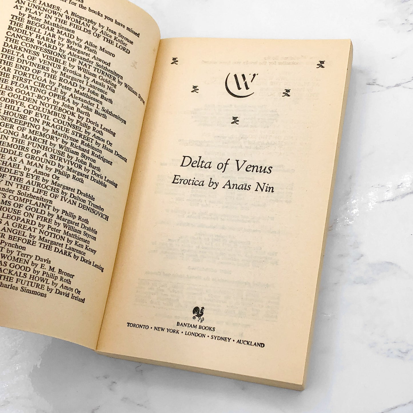 Delta of Venus: Erotica by Anaïs Nin [1983 PAPERBACK] • Bantam