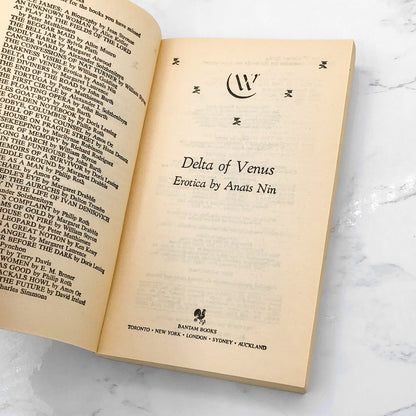 Delta of Venus: Erotica by Anaïs Nin [1983 PAPERBACK] • Bantam