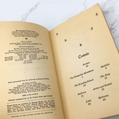 Delta of Venus: Erotica by Anaïs Nin [FIRST PAPERBACK EDITION] 1978 • Bantam