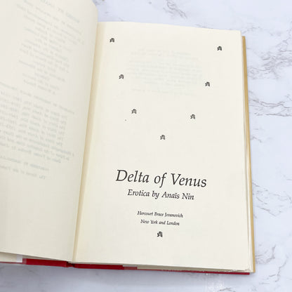 Delta of Venus: Erotica by Anaïs Nin [1978 HARDCOVER] BCE • HBJ