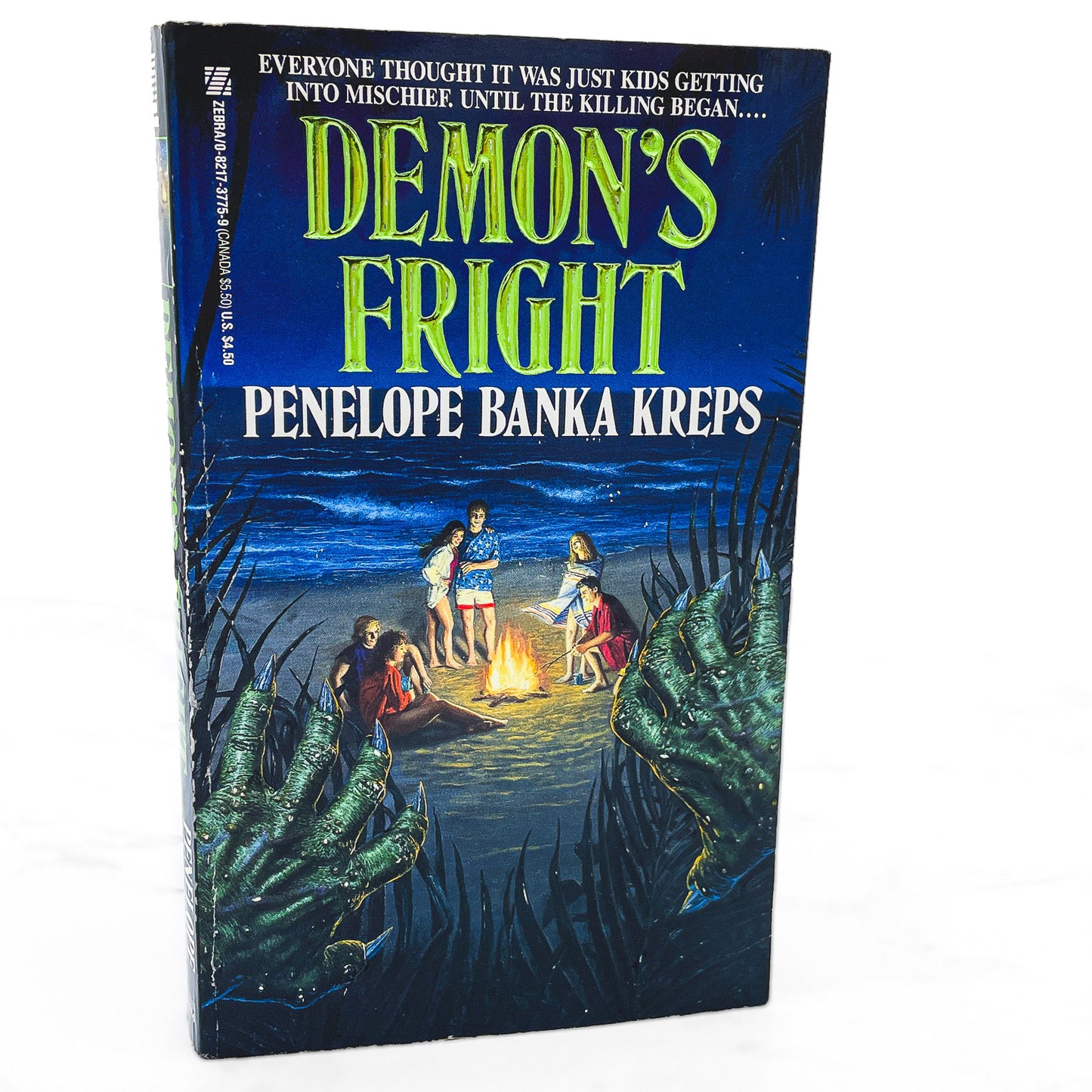 Demon's Fright by Penelope Banka Kreps [FIRST PAPERBACK PRINTING] 1992 • Zebra Horror