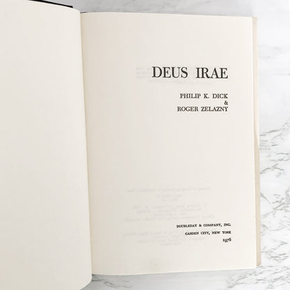 Deus Irae by Philip K. Dick & Roger Zelazny [FIRST EDITION • FIRST PRINTING] 1976 • Doubleday