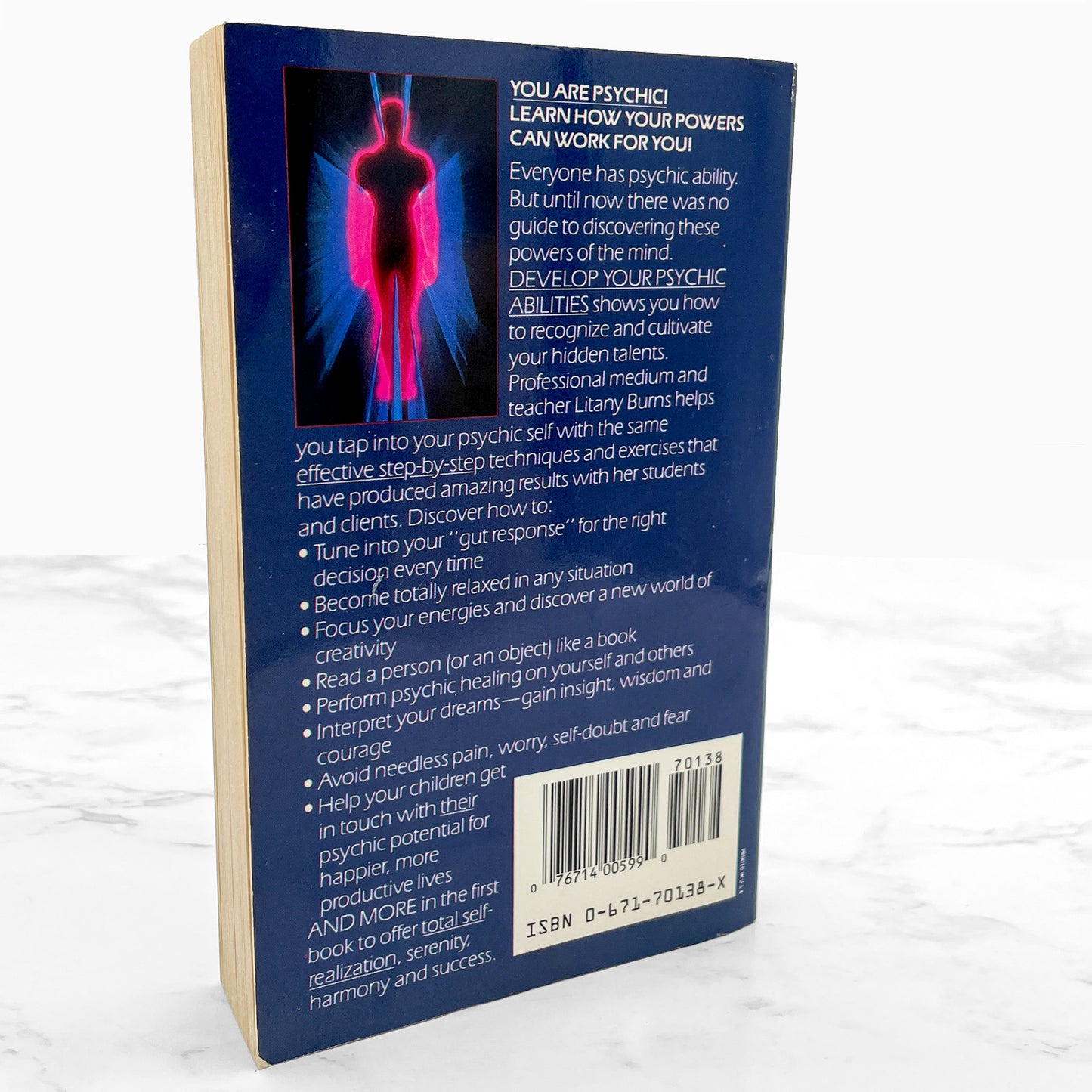 Develop Your Psychic Abilities by Litany Burns [1987 PAPERBACK] • Pocket Books