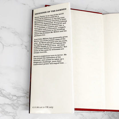 The Devil's Advocate by Andrew Neiderman [U.K. FIRST EDITION • FIRST PRINTING] 1990 • Century Legend