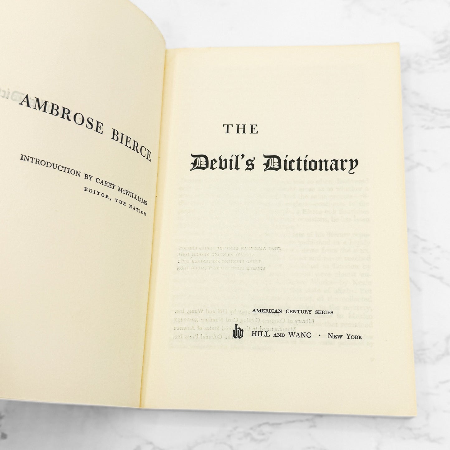 The Complete Devil's Dictionary by Ambrose Bierce [TRADE PAPERBACK] 1965 • Hill & Wang