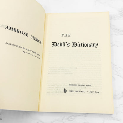 The Complete Devil's Dictionary by Ambrose Bierce [TRADE PAPERBACK] 1965 • Hill & Wang