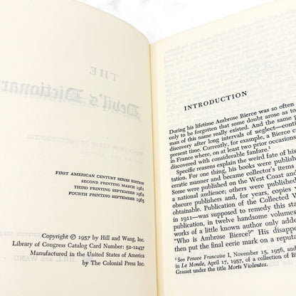The Complete Devil's Dictionary by Ambrose Bierce [TRADE PAPERBACK] 1965 • Hill & Wang