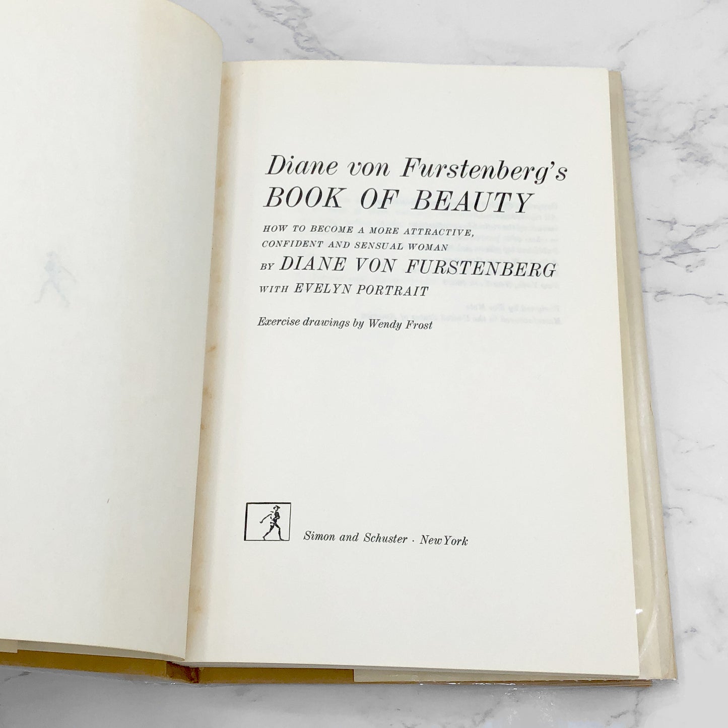 Diane von Furstenberg's Book of Beauty by Diane Von Furstenberg [1976 HARDCOVER] • Simon & Schuster
