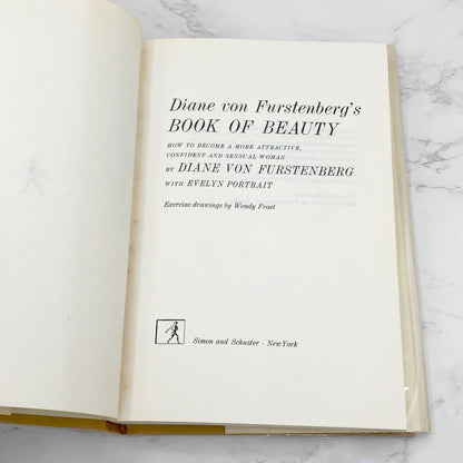 Diane von Furstenberg's Book of Beauty by Diane Von Furstenberg [1976 HARDCOVER] • Simon & Schuster