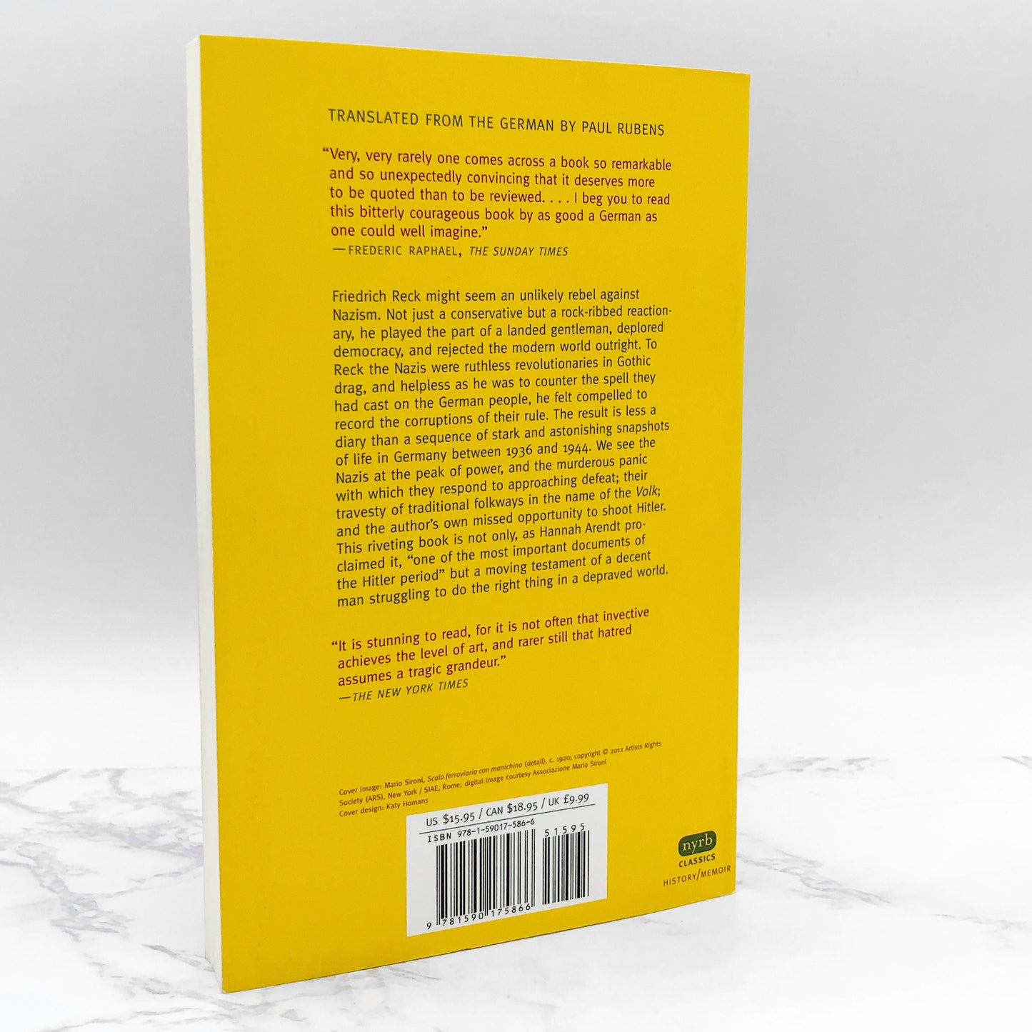 Diary of a Man in Despair by Friedrich Reck [DELUXE TRADE PAPERBACK] 2013 • NYRB