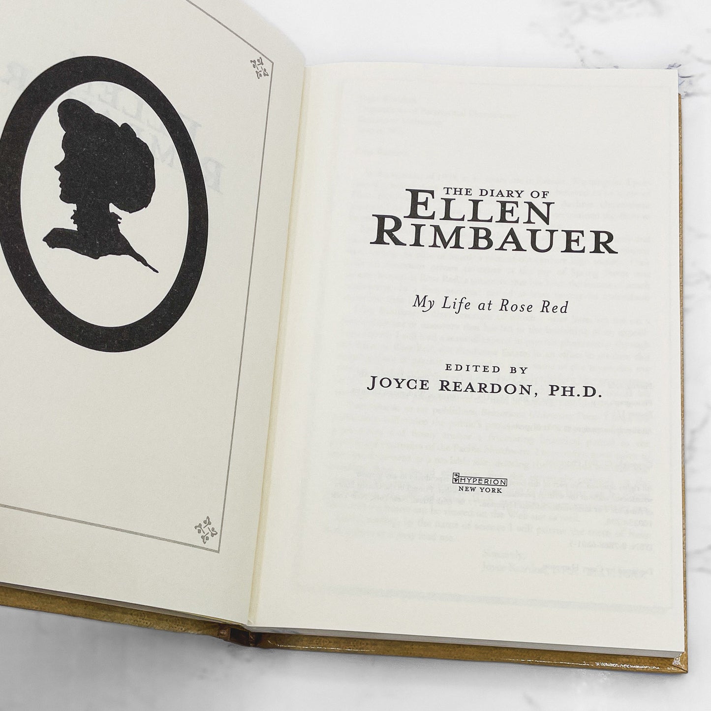 The Diary of Ellen Rimbauer: My Life at Rose Red by Joyce Reardon [2001 HARDCOVER] BCE • Hyperion