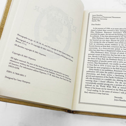 The Diary of Ellen Rimbauer: My Life at Rose Red by Joyce Reardon [2001 HARDCOVER] BCE • Hyperion