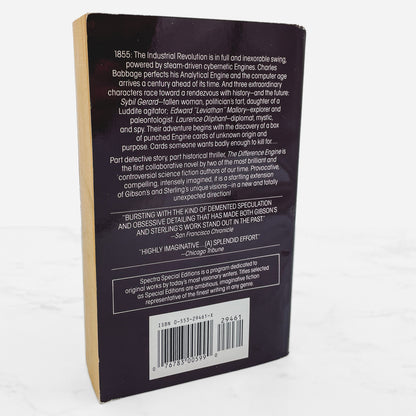 The Difference Engine by William Gibson & Bruce Sterling [FIRST PAPERBACK EDITION] 1992 • Bantam Spectra