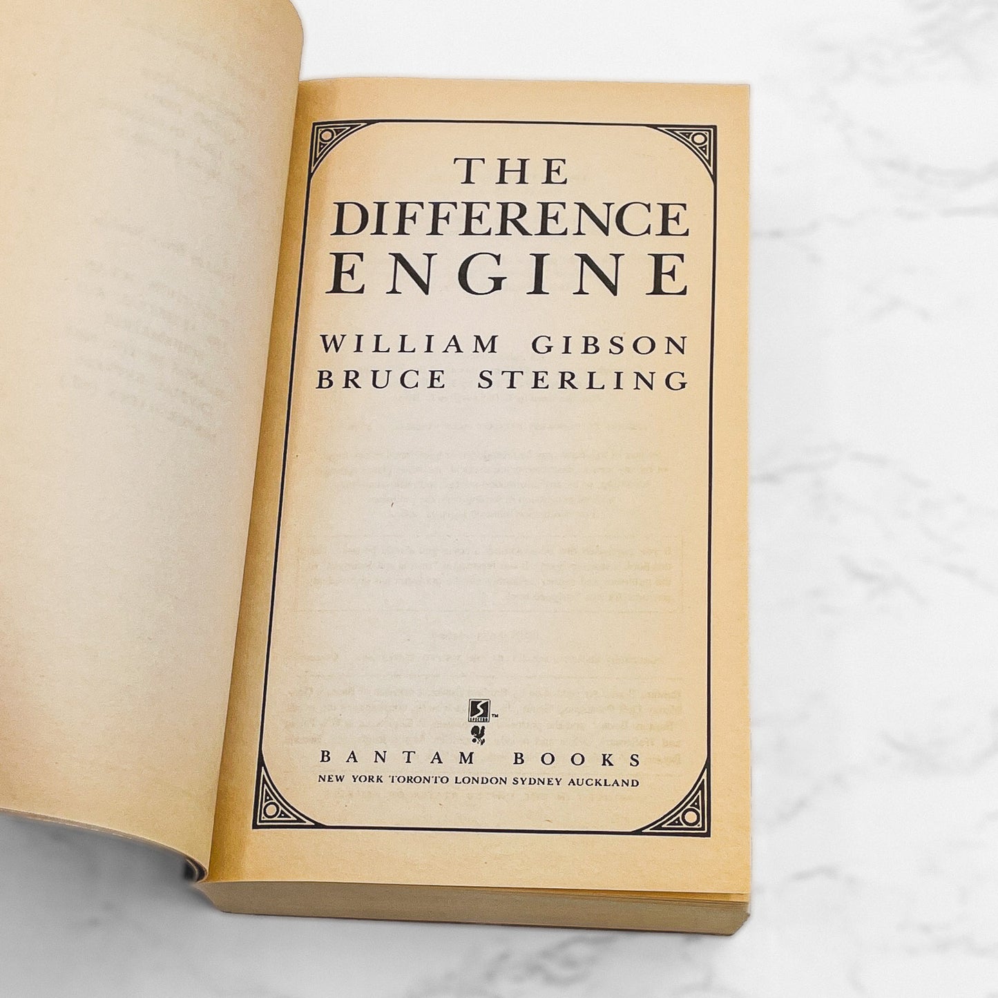 The Difference Engine by William Gibson & Bruce Sterling [FIRST PAPERBACK EDITION] 1992 • Bantam Spectra